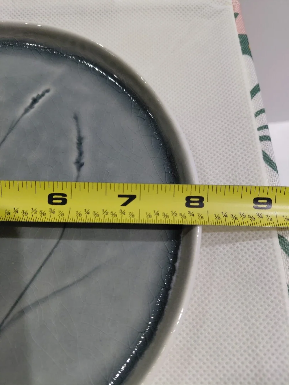 New Slate Grey Ceramic Dessert Plates Set Of 4